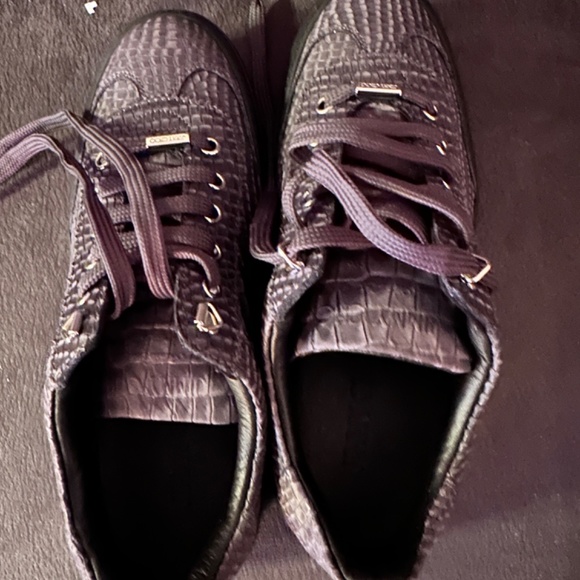 JIMMY CHOO MENS ACE CROCODILE PRINT SNEAKER GRAY 40 EU 7 US - Picture 5 of 5